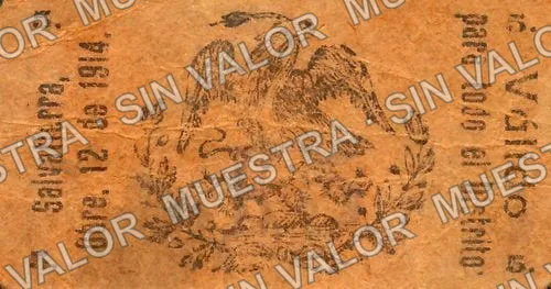 5 centavos, Salvatierra (M1723), M1723 5c Salvatierra, reverso