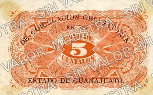 5 centavos, Stallforth, Alcazar (M1655), reverso