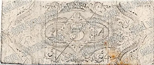 5 pesos, Banco de Hidalgo del Parral (M105), reverso
