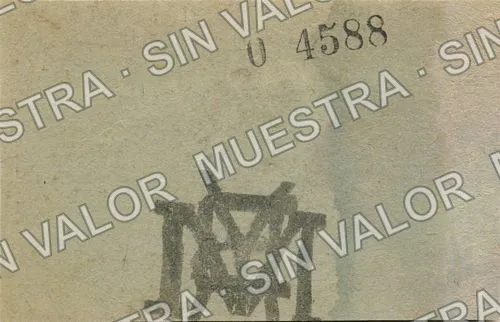 5 pesos, Brigada Morales y Molina (M1890), M1890 $5 Brigada Morales y Molina, reverso