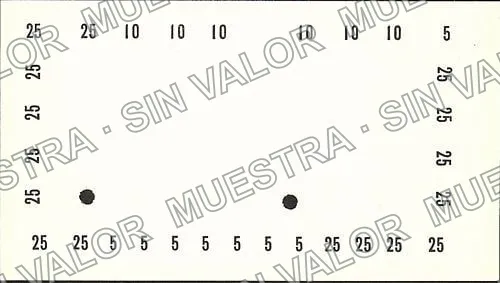 5 pesos, CCCC $5 (M757), M757a CCCC $5 with denomination, reverso