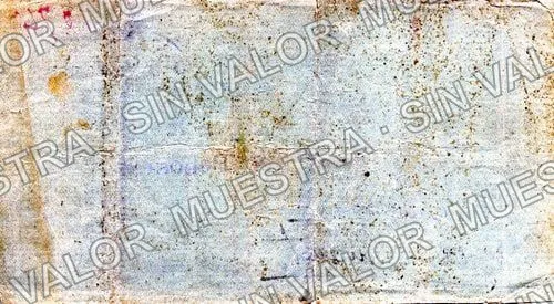 5 pesos, Compañía Azucarera del Pánuco (M4012), M4012 $5 Compañía Azucarera del Pánuco, reverso