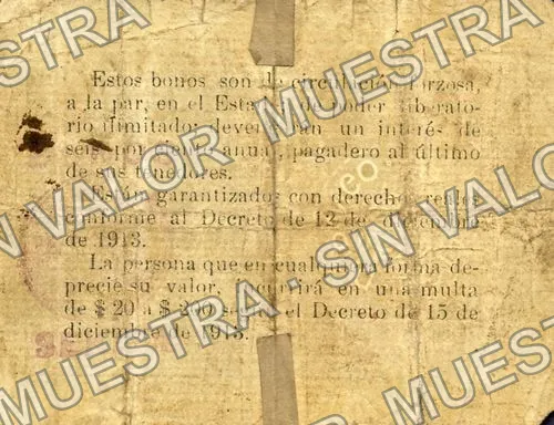 5 pesos, Estado de Durango (M1486), reverso