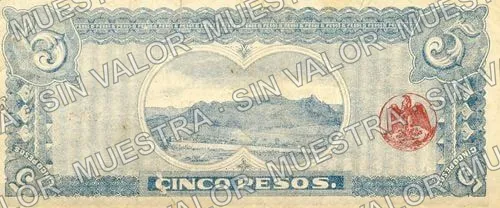 5 pesos, Estado de Durango (M1512), reverso