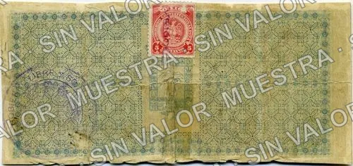 5 pesos, Estado Libre y Soberano de México (M2814), M2814 $5 Estado Libre y Soberano de México, reverso