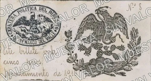 5 pesos, Jefatura Política (M2805), anverso