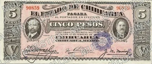 5 pesos (M922), anverso