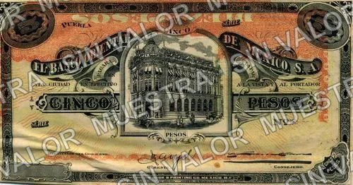 5 pesos, proof (M470), anverso