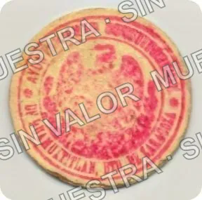 50 centavos, Ayuntamiento Constitucional (M1940), M1940 50c Ayuntamiento Constitucional, reverso