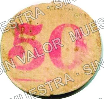 50 centavos, Ayuntamiento Constitucional (M1991), anverso (M1991b 50c Ayuntamiento Constitucional)