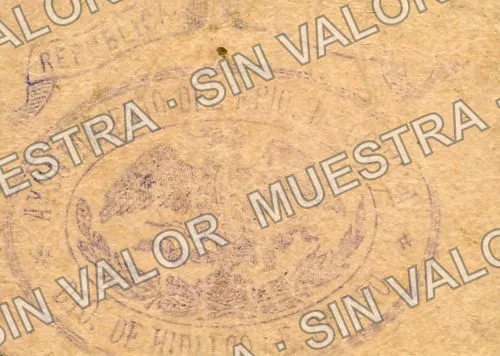 50 centavos, Ayuntamiento de 1915, Cocula (M1929), reverso