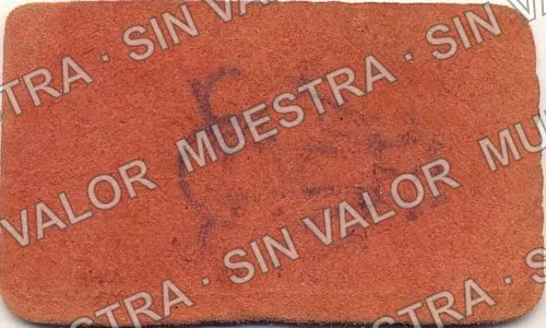 50 centavos, Ayuntamiento de 1915, Tepecoacuilco (M1979), M1979 50c Ayuntamiento de 1915, Tepecoacuilco, reverso