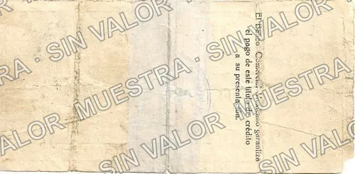 50 centavos, Banco Comercial Mexicano (M4247), M4247 50c Banco Comercial Mexicano, reverso