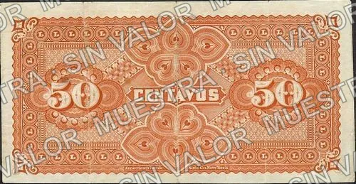 50 centavos, Banco de Santa Eulalia (M162), M162b 50c Banco de Santa Eulalia, reverso