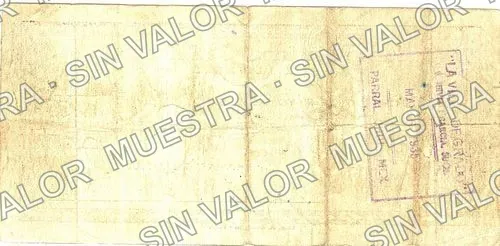 50 centavos, Banco Nacional de México (M4261), reverso