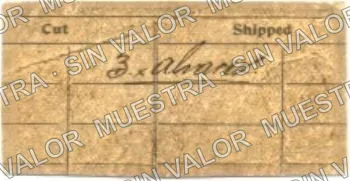 50 centavos, Bejarano y Alvarez (M3124), reverso