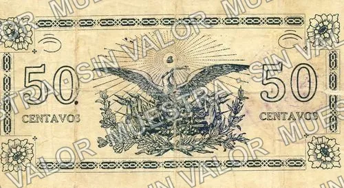 50 centavos, Brigada Caballero (M3894), reverso