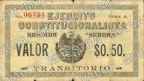 50 centavos, Brigada "Serdan" (M3522), M3522a 50c Brigada "Serdan", anverso