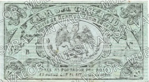 50 centavos, Caja del Comercio (M3612), anverso