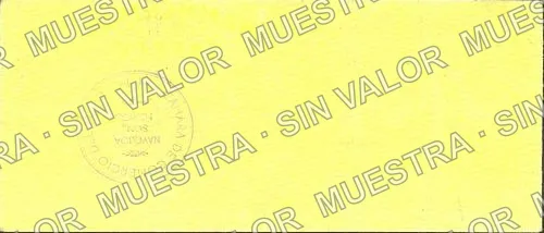 50 centavos, Cámara Nacional de Comercio del Mayo (M4456), reverso