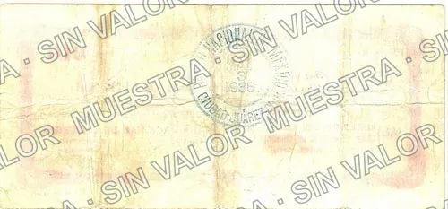 50 centavos, Cámara Nacional de Comercio (M4253), reverso