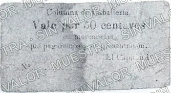 50 centavos, Columna de Caballería (M2289), M2289 50c Columna de Caballería, anverso