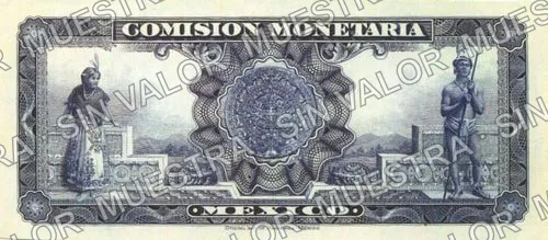 50 centavos, Comisión Monetaria (M4285), reverso (M4285.5 50c Comisión Monetaria proof)