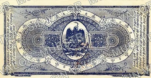 50 centavos, Comisión Reguladora (M4156), M4156a 50c Comisión Reguladora, reverso