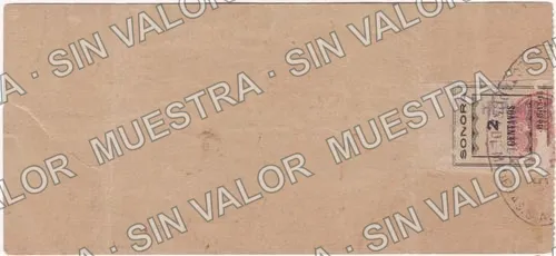50 centavos, Compañía Industrial y Explotadora de Maderas (M3858), reverso