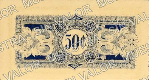 50 centavos, Compañía Minera de Peñoles (M1567), reverso