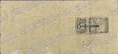 50 centavos, Compañía Occidental de Almacenaje (M4315), reverso
