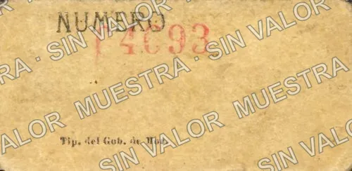 50 centavos, Distrito de Cuernavaca (M3208), reverso