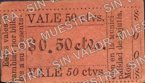 50 centavos, Distrito de Jojutla (M3216), anverso