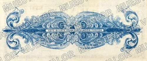 50 centavos, División del Bravo (M3321), reverso