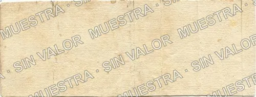 50 centavos, Divsión del Suroeste (M1896), reverso