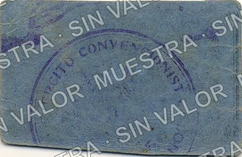 50 centavos, Ejército Convencionista (M2234), M2234c 50c Ejército Convencionista, reverso