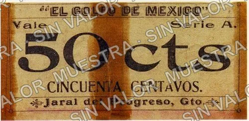 50 centavos, El Golfo de México (M1782), anverso