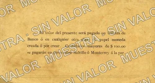 50 centavos, Ernesto Madero y Hermanos (M1143), reverso (M1143 50c Ernesto Madero y Hermanos)