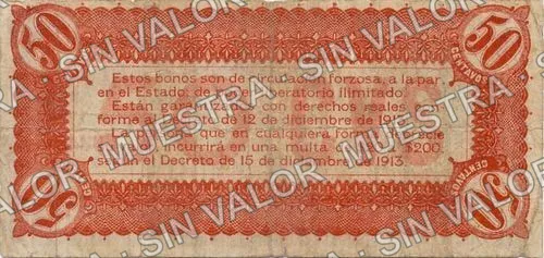 50 centavos, Estado de Durango (M1488), M1488b 50c Estado de Durango, reverso