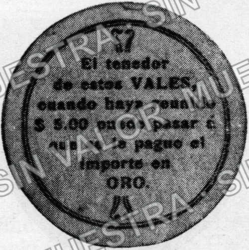 50 centavos, Fábrica de San José del Refugio (M2716), reverso