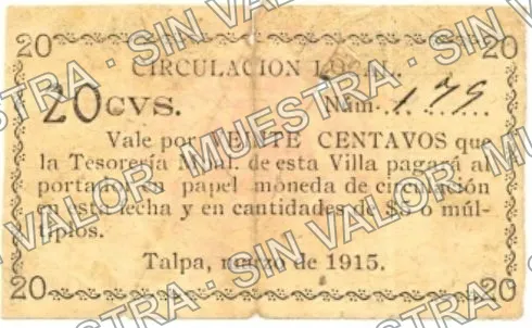 50 centavos, Gobierno del Estado (M2342), anverso