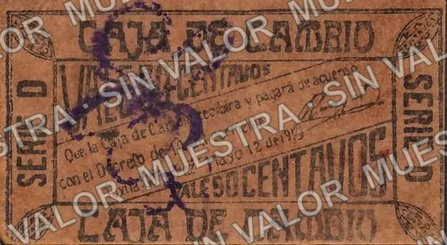 50 centavos, Gobierno Preconstitucional (M874), M874b 50c Gobierno Preconstitucional, reverso