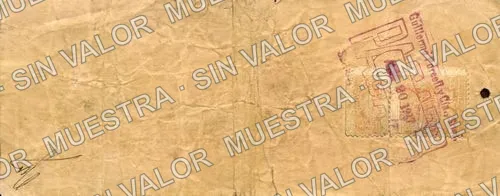 50 centavos, Guillermo Purcell y Cía. Sucs (M1167), reverso