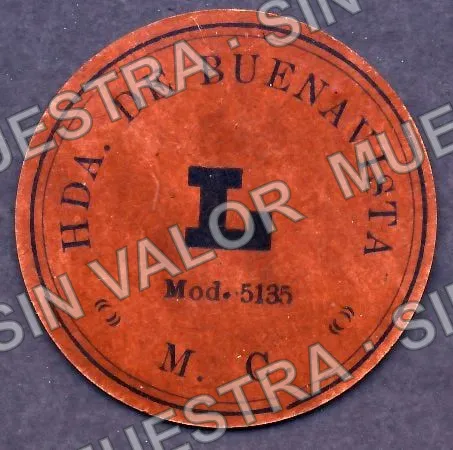 50 centavos, Hacienda de Buenavista (M2538), reverso