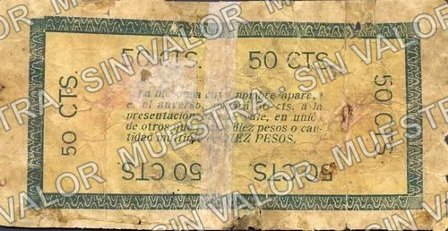 50 centavos, Hacienda de San José Vista Hermosa (M3239), M3239 50c Hacienda de San José Vista Hermosa, reverso