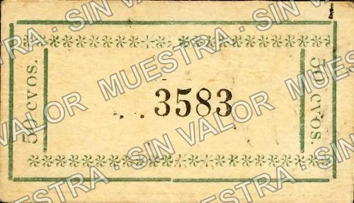 50 centavos, Hacienda La Estanzuela (M2725), anverso