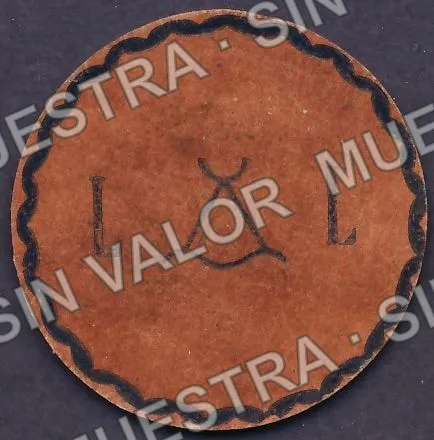 50 centavos, Hda. de San Antonio (M1234), reverso