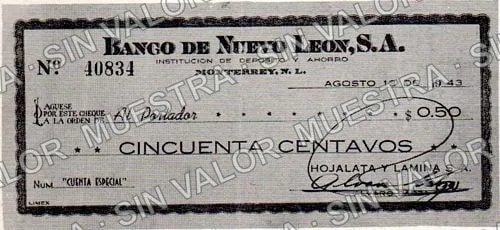 50 centavos, Hojalata y Lamina (M4411), anverso