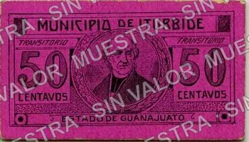 50 centavos, Iturbide (M1682), M1682 50c Iturbide, anverso