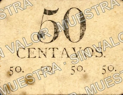 50 centavos, Jefatura Política (M3545), anverso